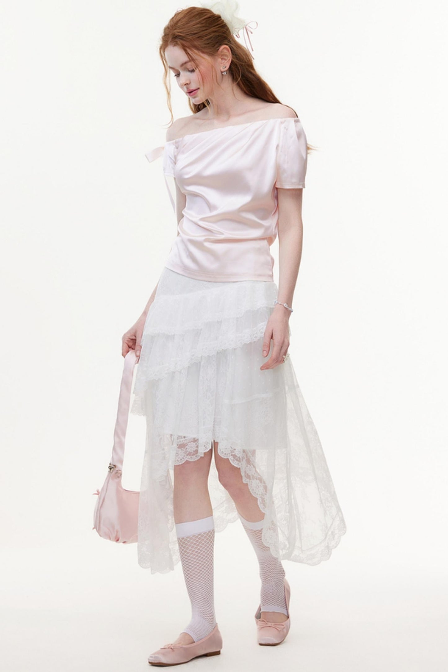 Summer Satin Chiffon Blouse