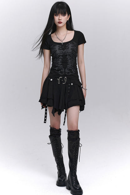 Black Unique Spice Tee