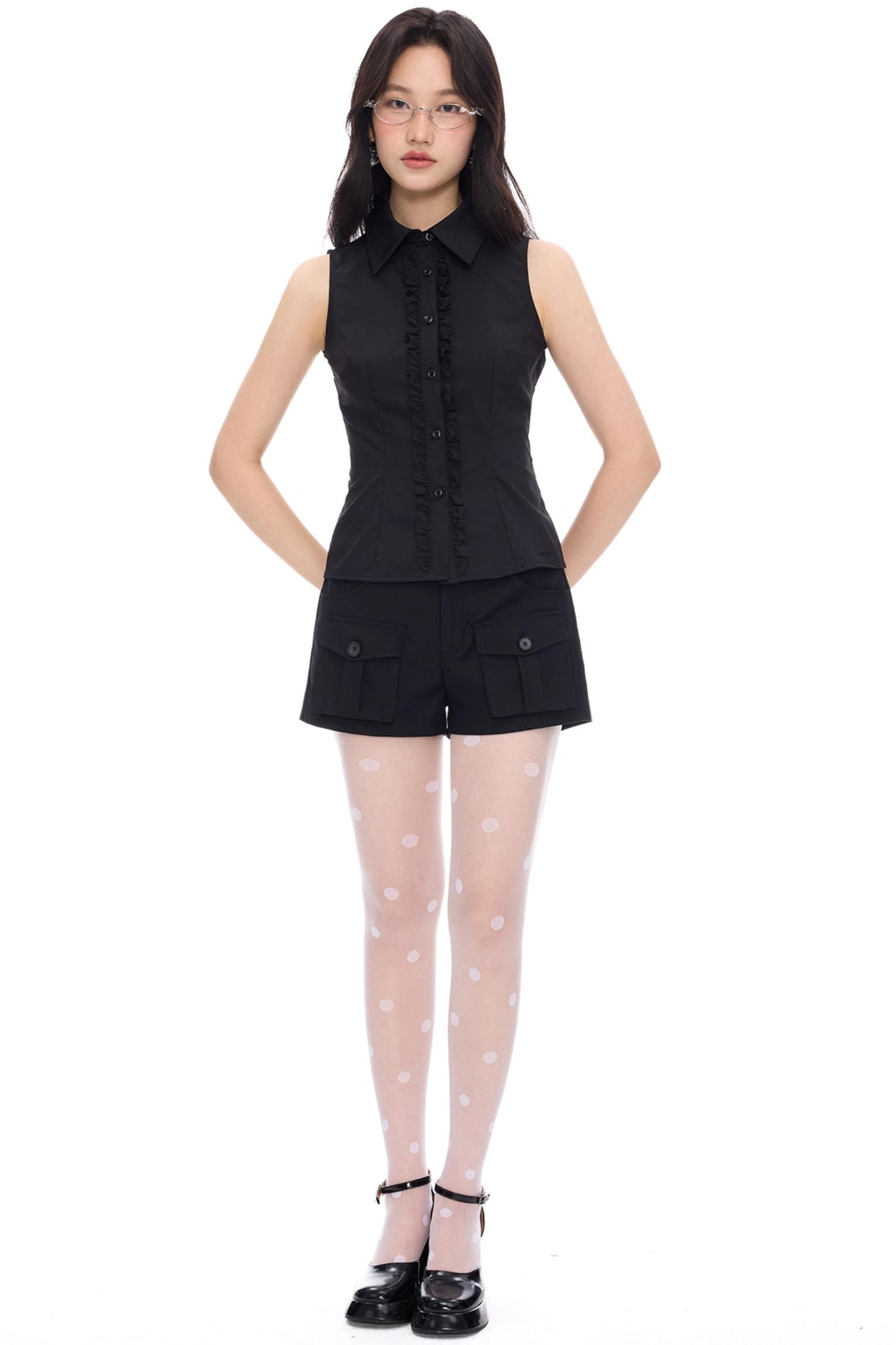 Two-Tone Lace Tank Top