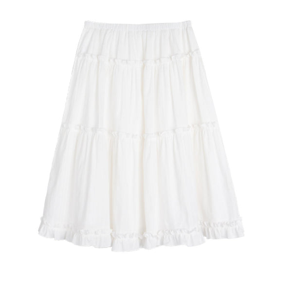 Sweet Cotton Plaid Skirt Set-Up