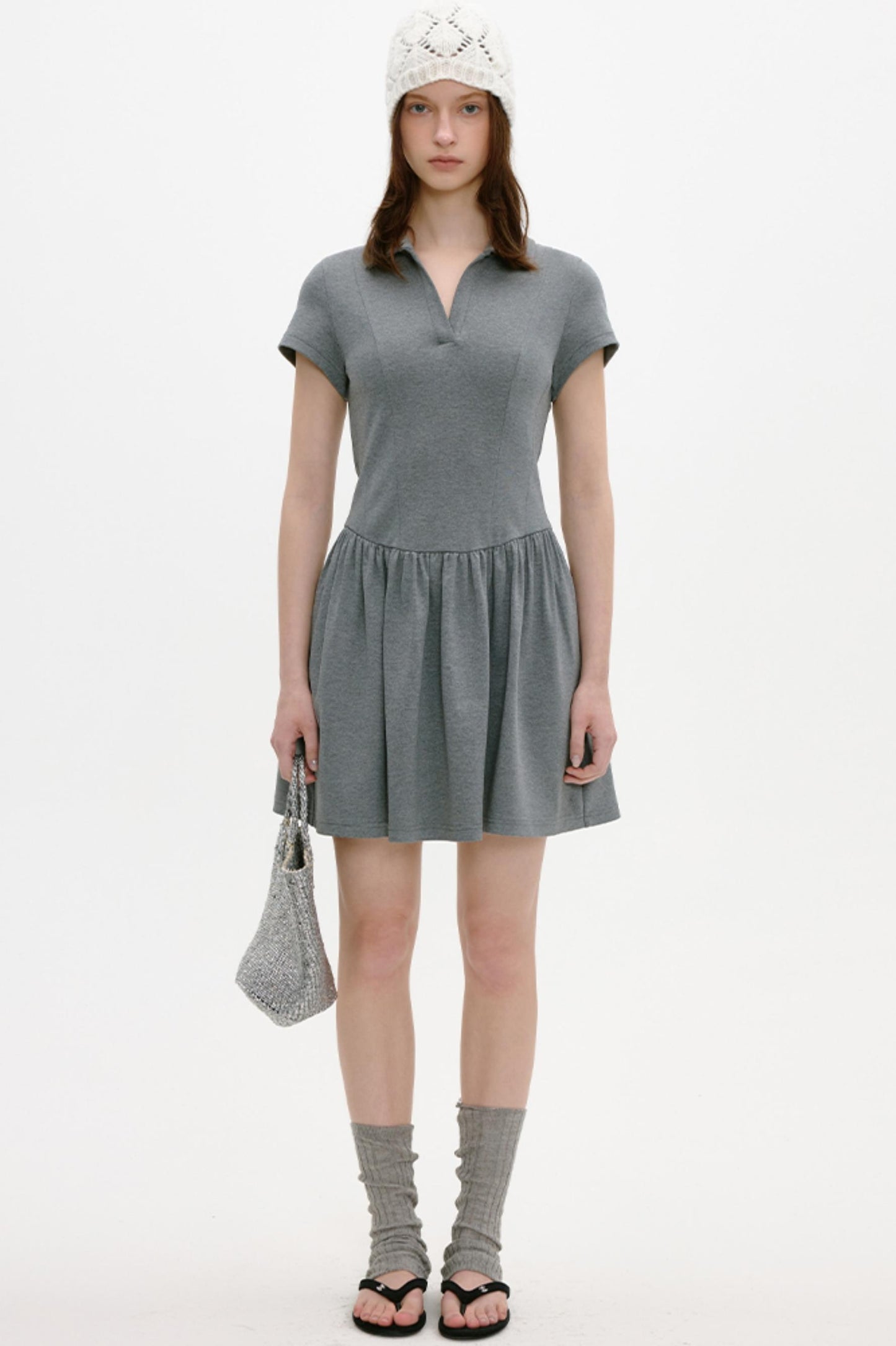 Retro A-Line Knit Dress