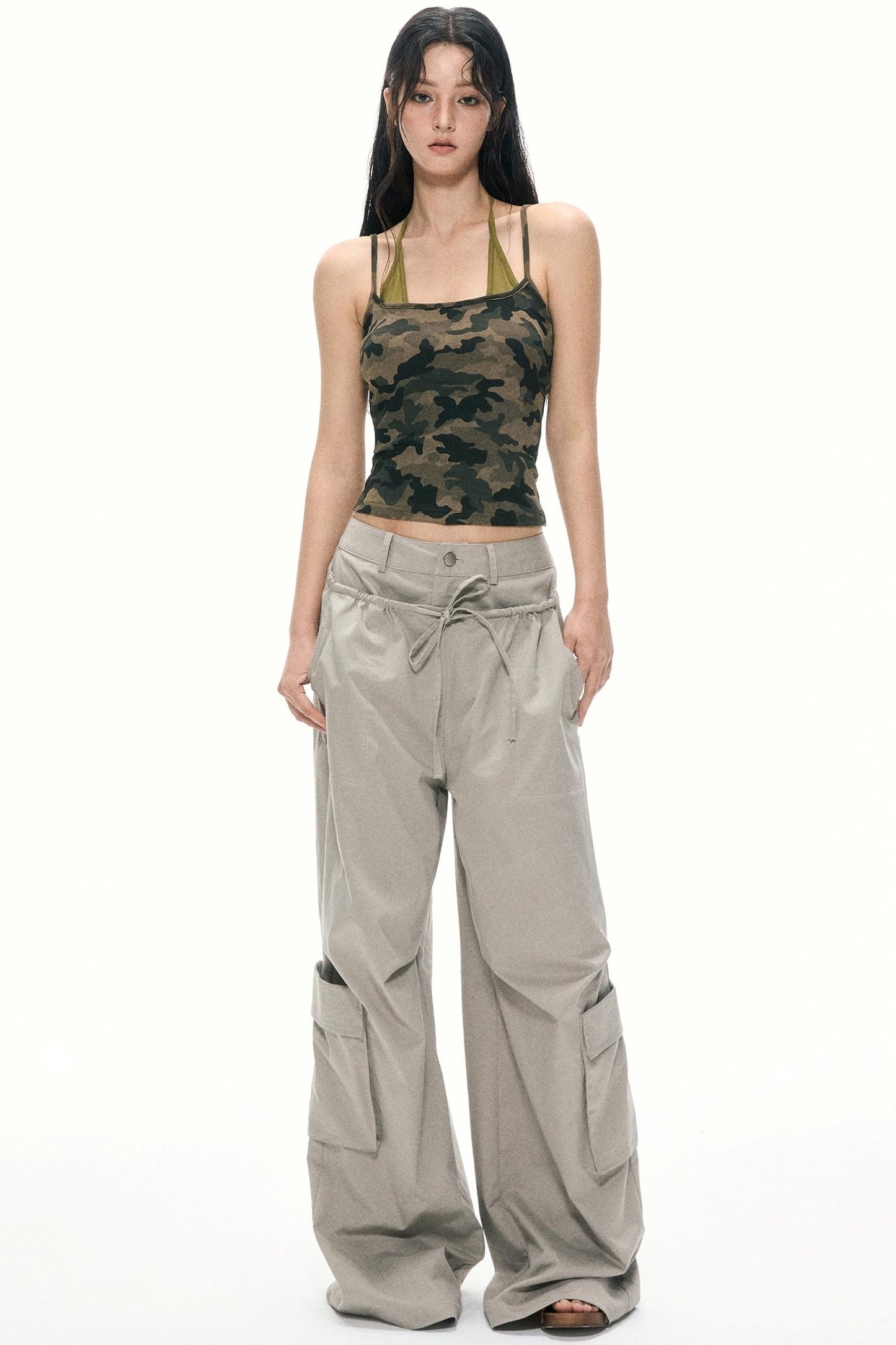Summer High-Waisted Wide-Leg Kids Pants