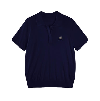 Stretch Silk Polo T-shirt
