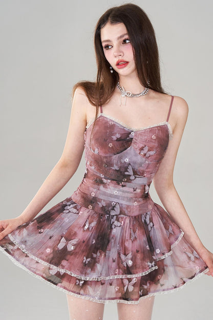 Tulare Lace Trim Camisole Dress