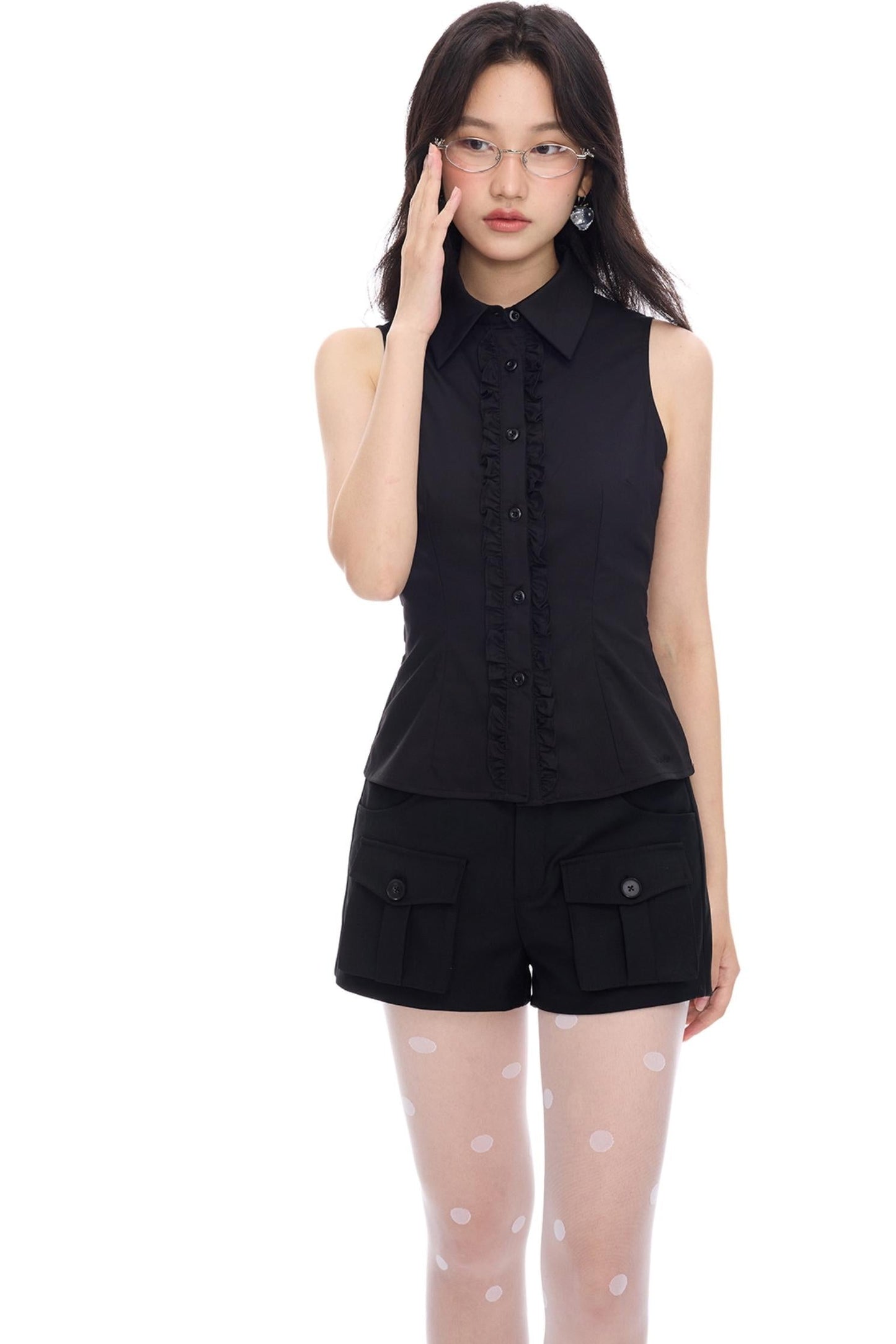 Two-Tone Lace Tank Top