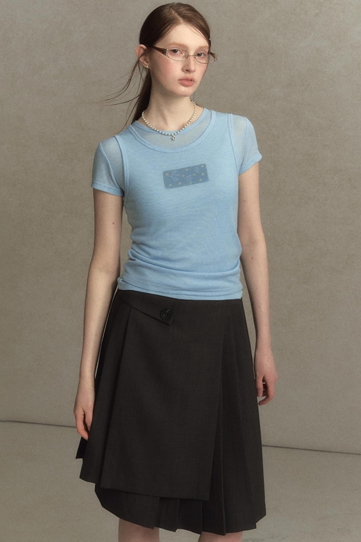 Slim Round Graphic Tee