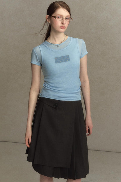 Slim Round Graphic Tee