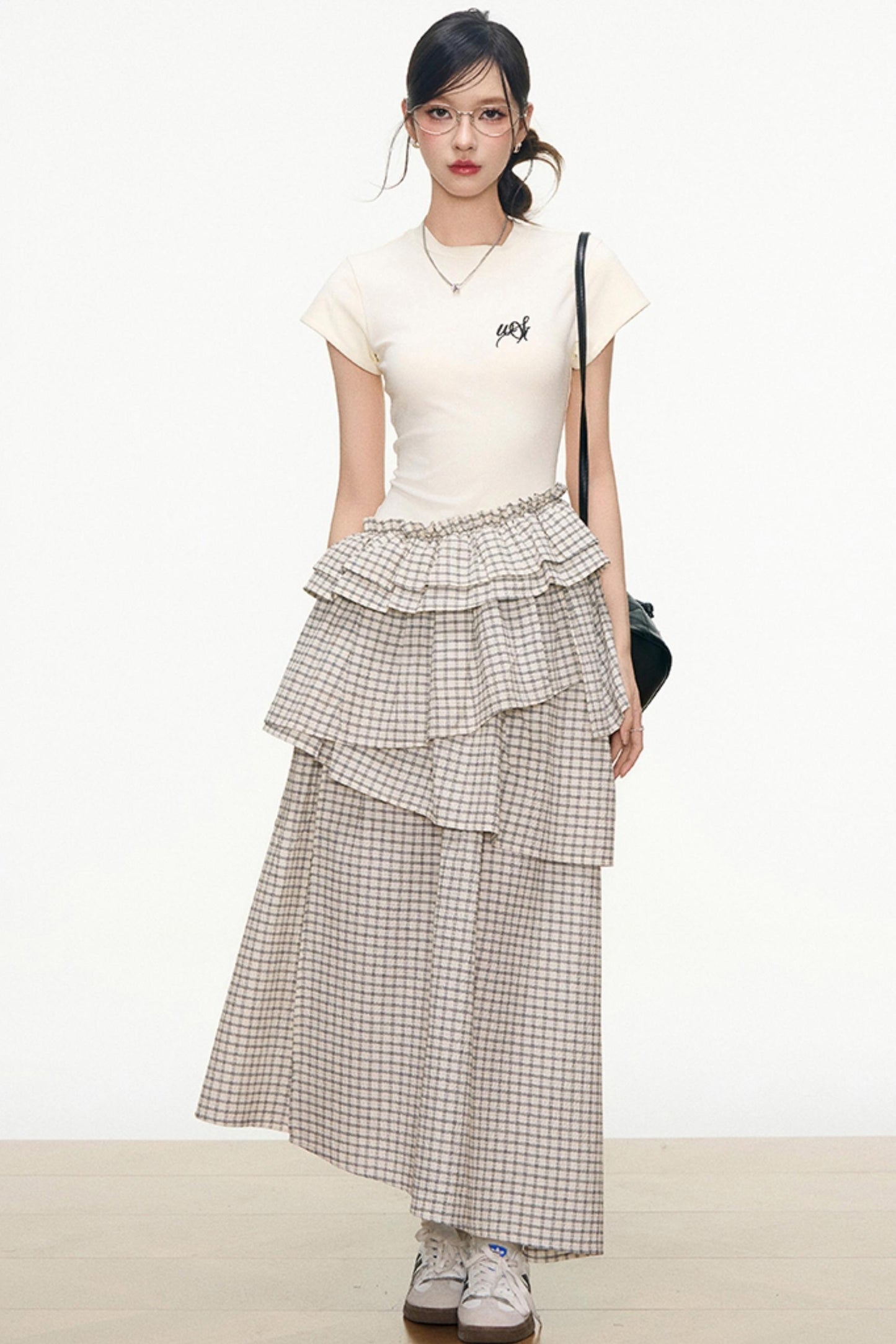 Summer Navy Plaid Dress