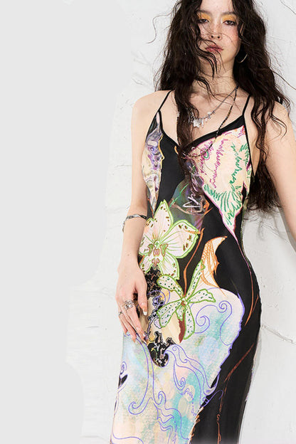 Blossom V-Neck Mermaid Dress