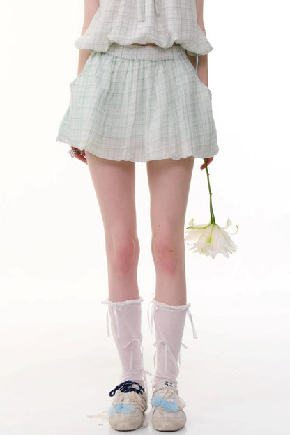 High-Waist Bubble Skirt