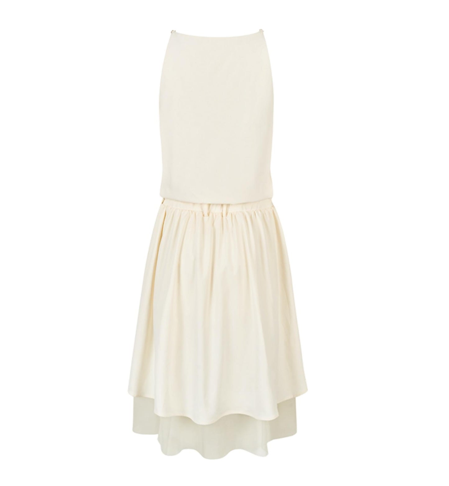 White Starry Mesh Dress