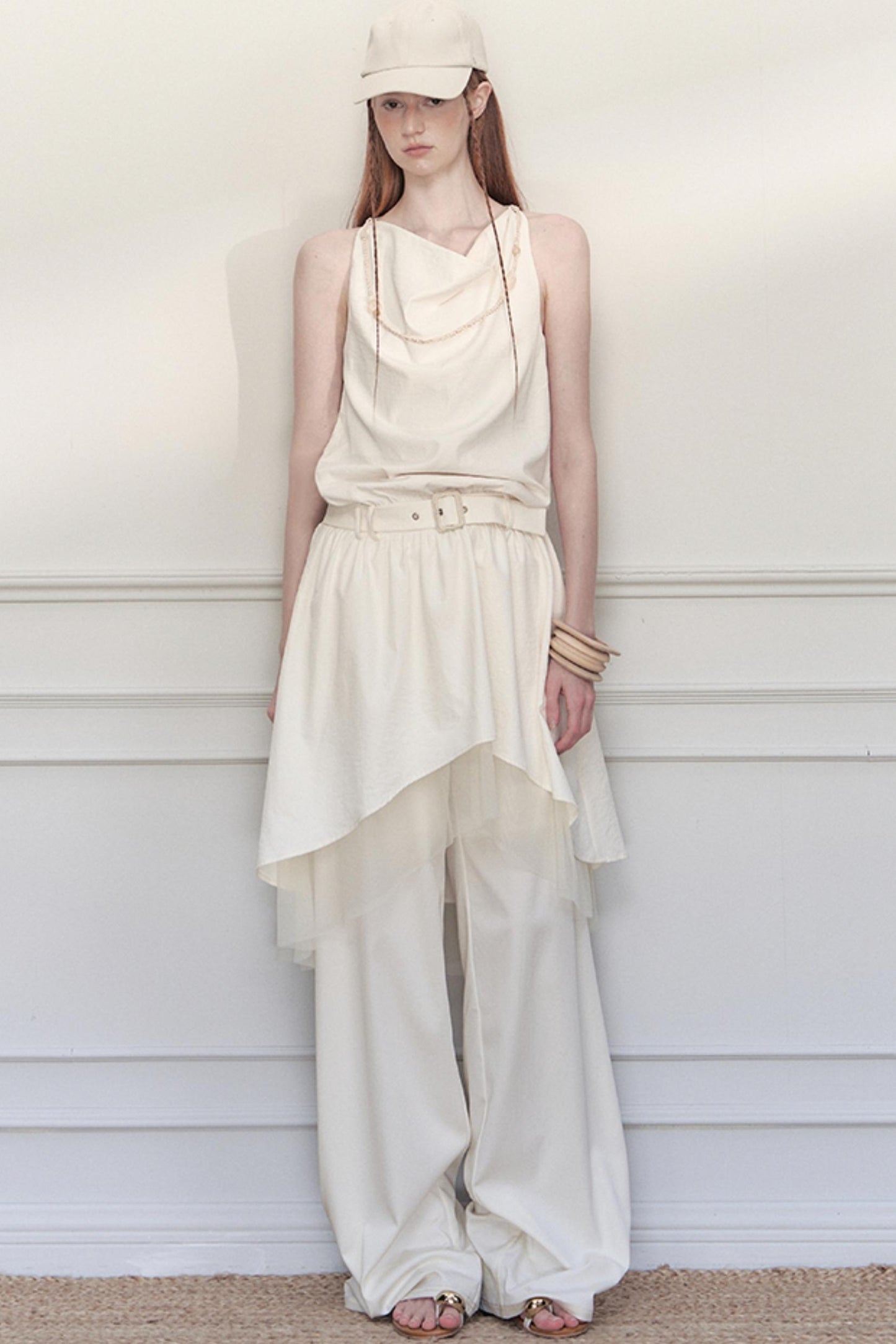 White Starry Mesh Dress