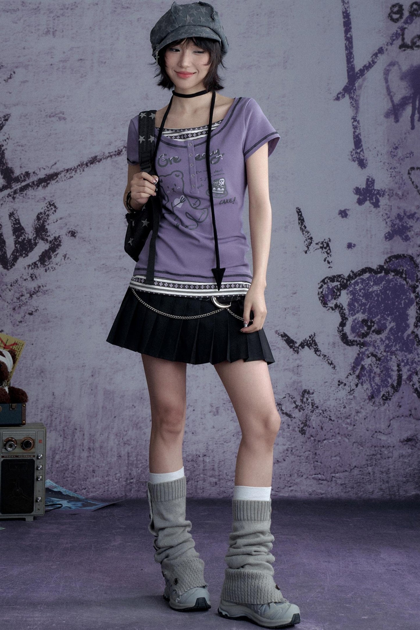 High Rise Curve Skirt