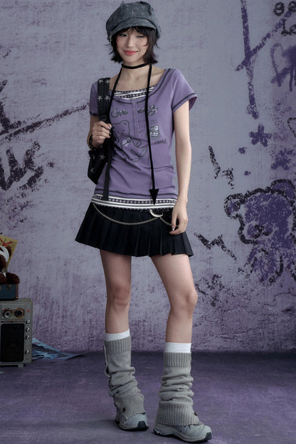 High Rise Curve Skirt