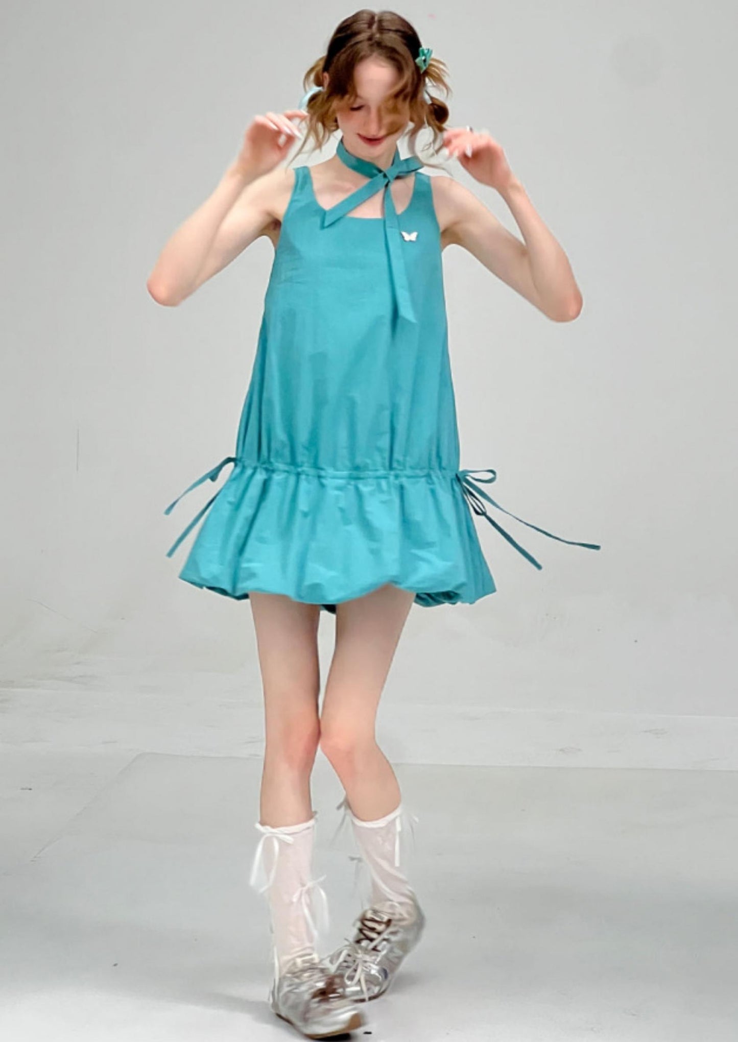 Summer Chic Tie-Waist Camisole Dress