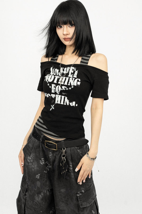 Summer Spice One-Shoulder T-Shirt