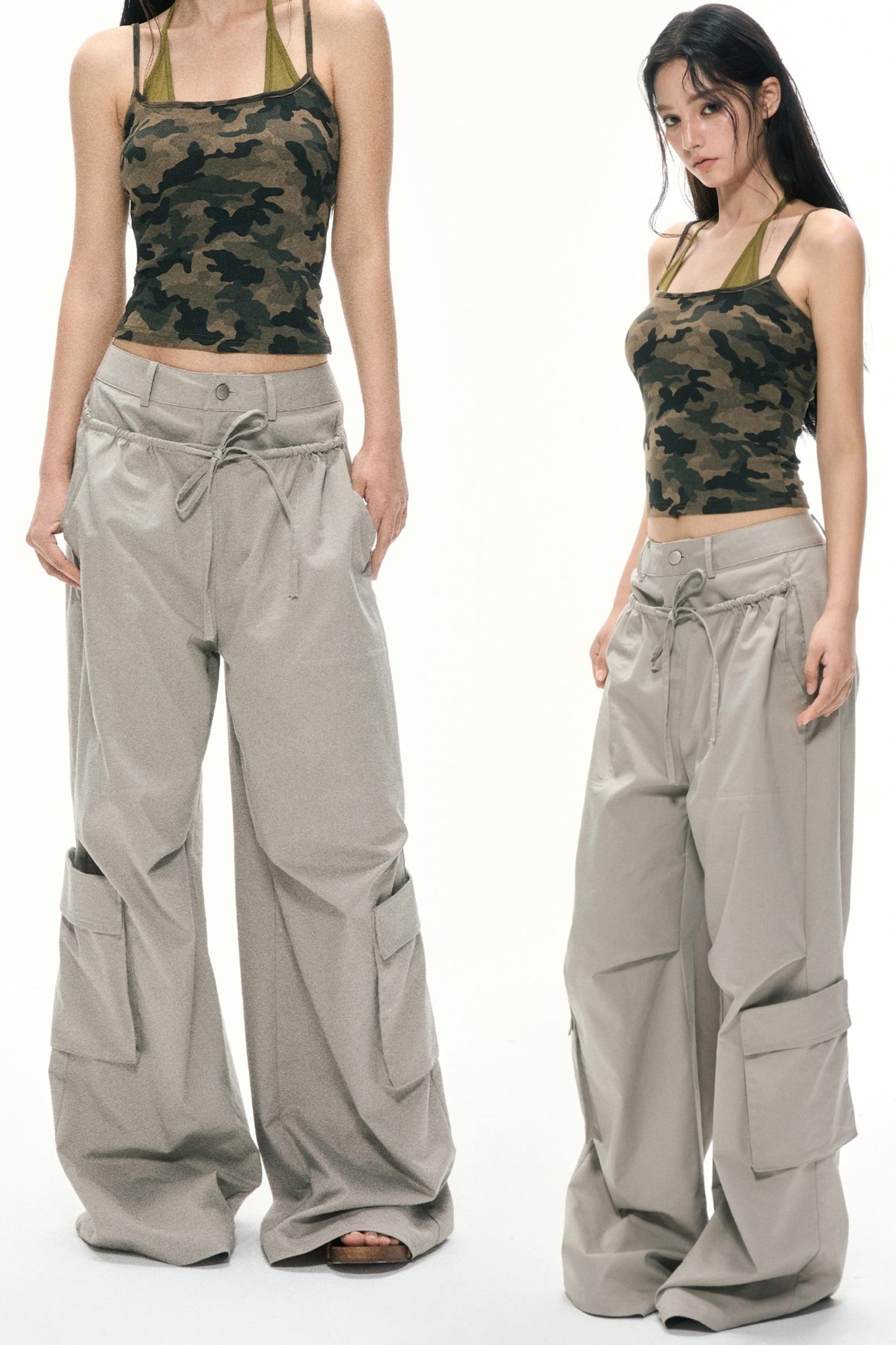 Summer High-Waisted Wide-Leg Kids Pants