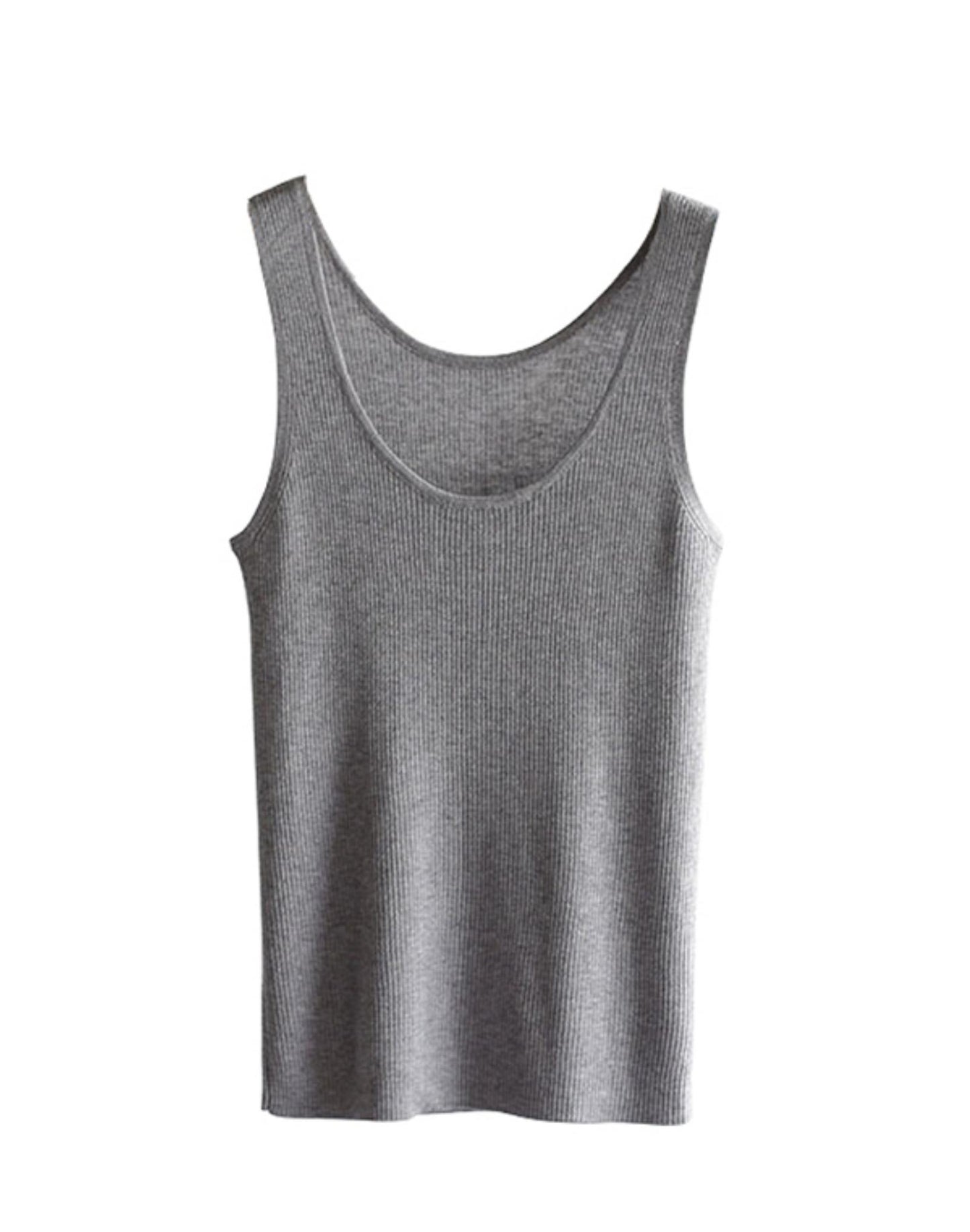 Soft Wool Knit Tank Top