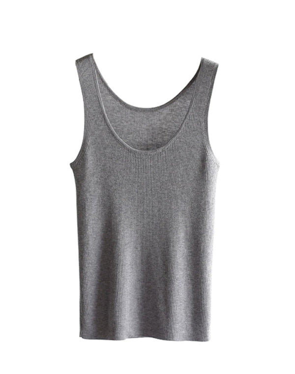 Soft Wool Knit Tank Top