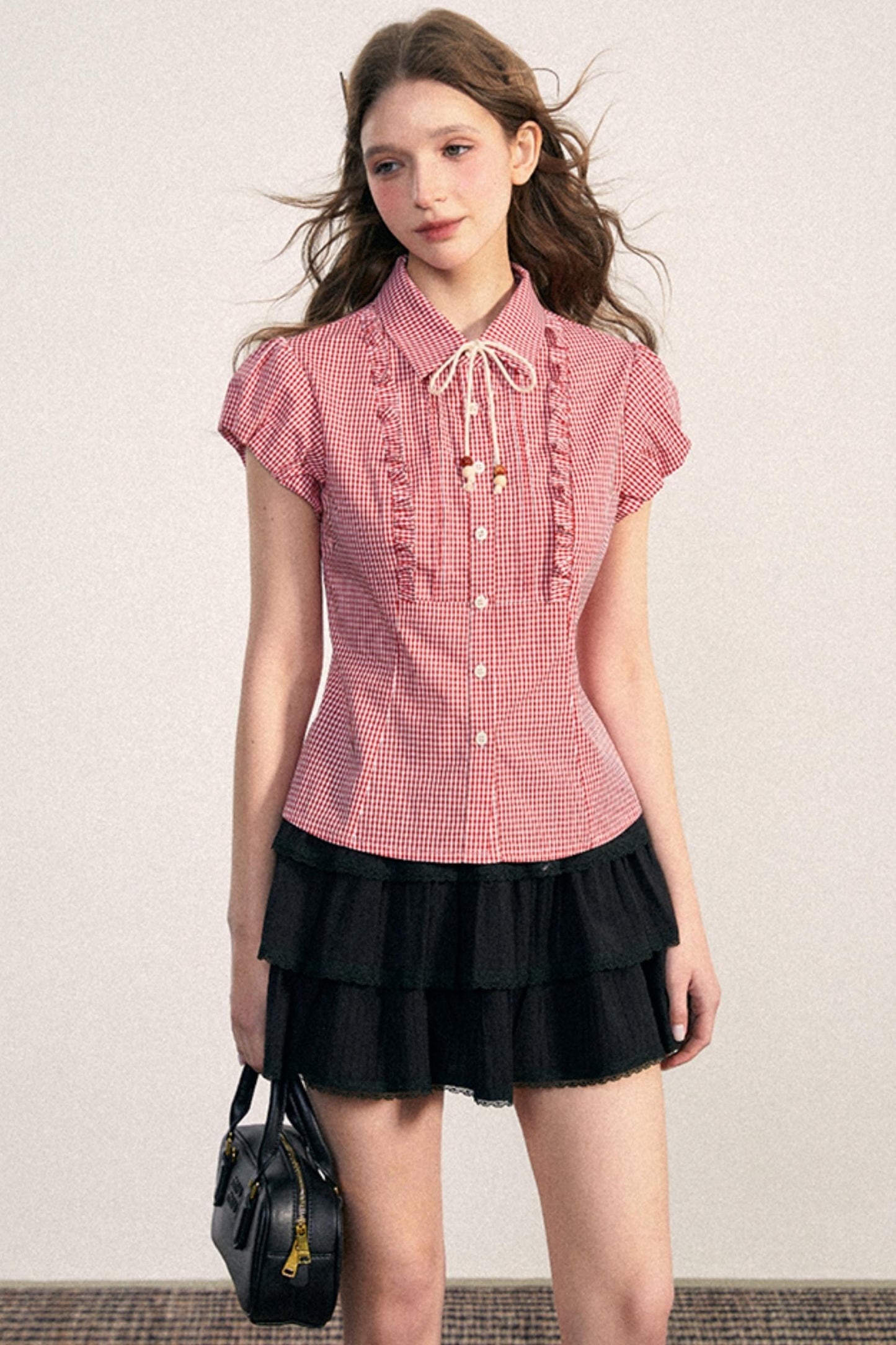 Sweet Plaid Blouse