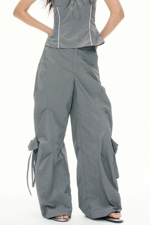 Wide-Leg Paratrooper Pants Set-Up