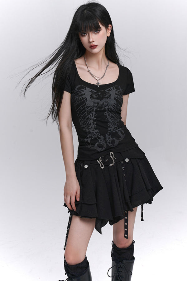 Black Unique Spice Tee