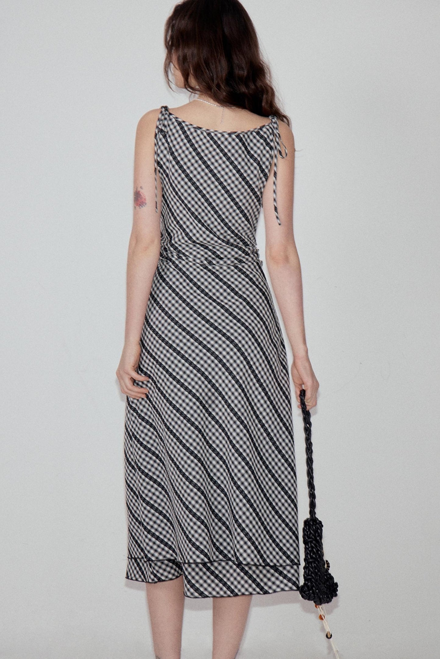 Luxury Lace Plaid Layered Dress