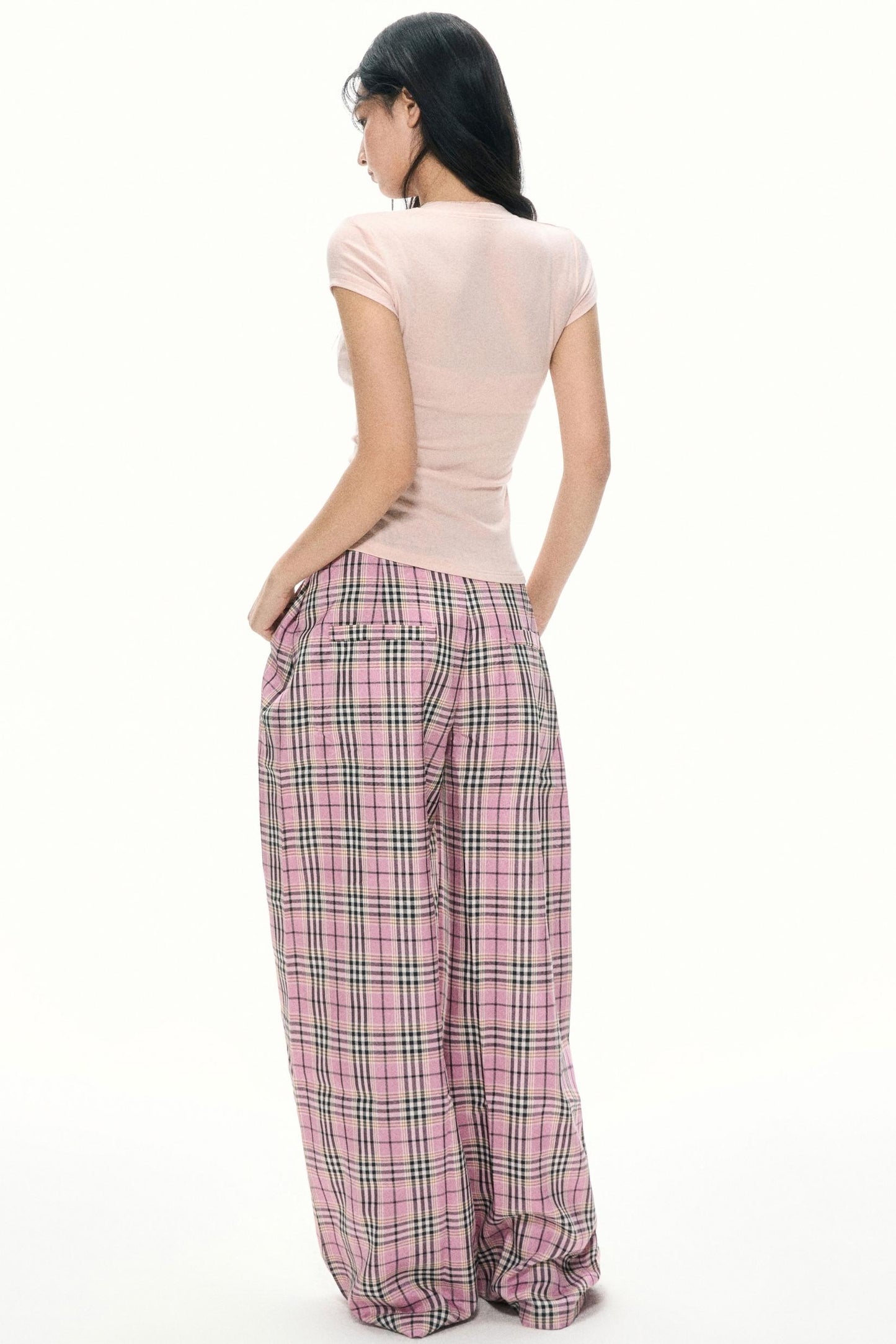 Pink Henley Wool Tee