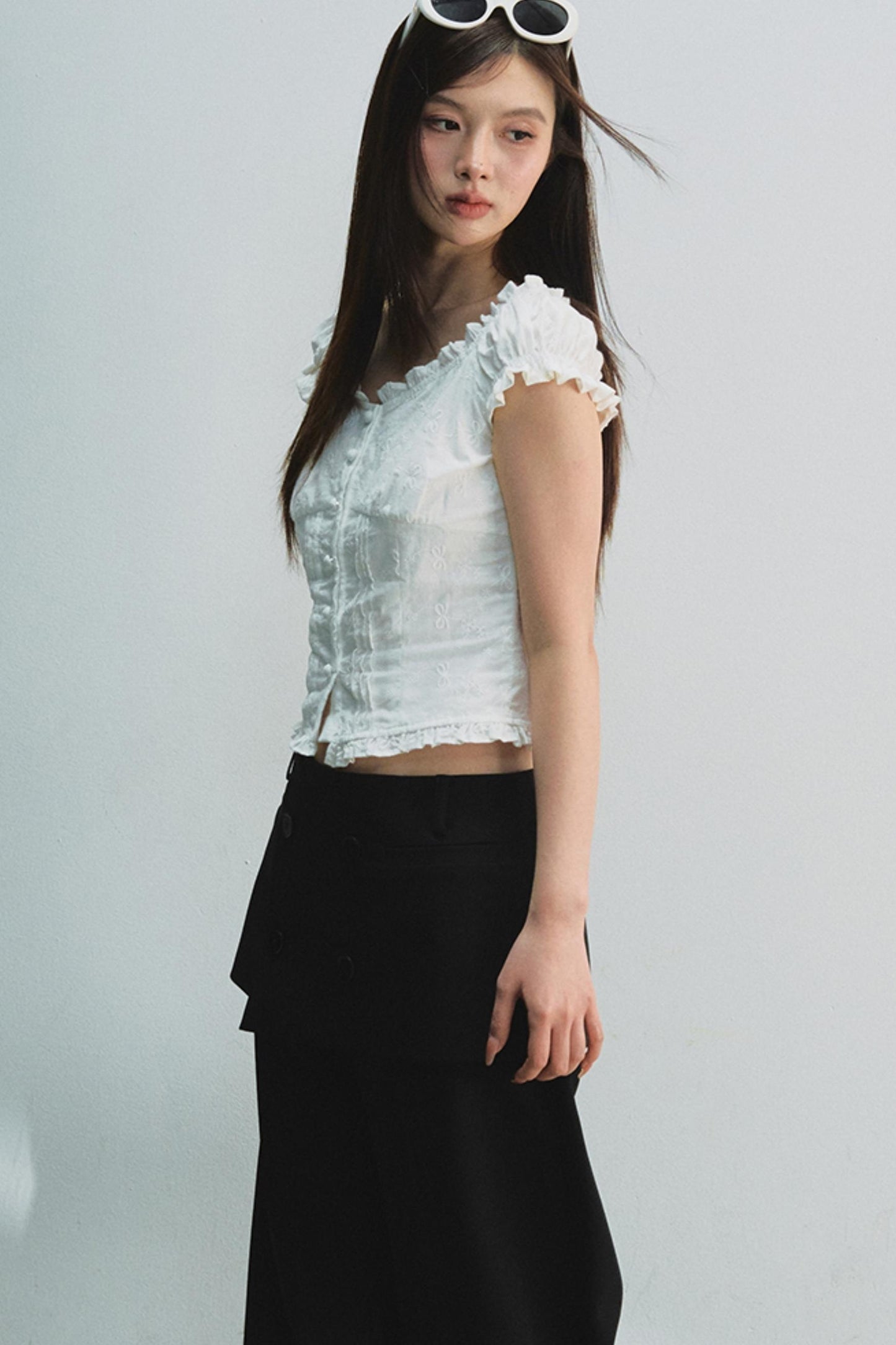 French Puff Sleeve Top