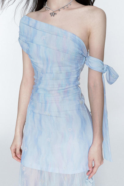 Light Blue Summer Romance Dress