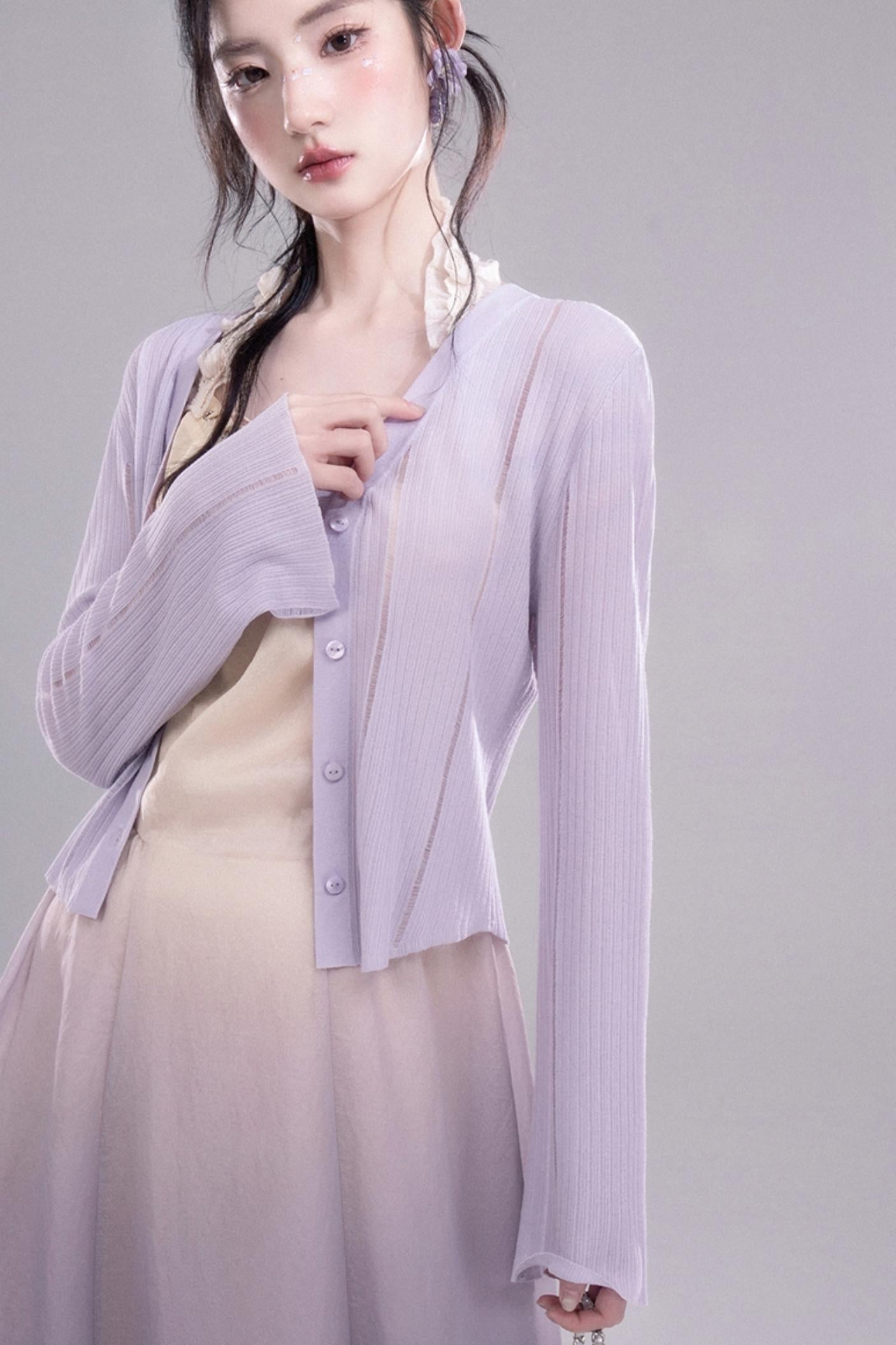 Romantic Purple A-Line Dress