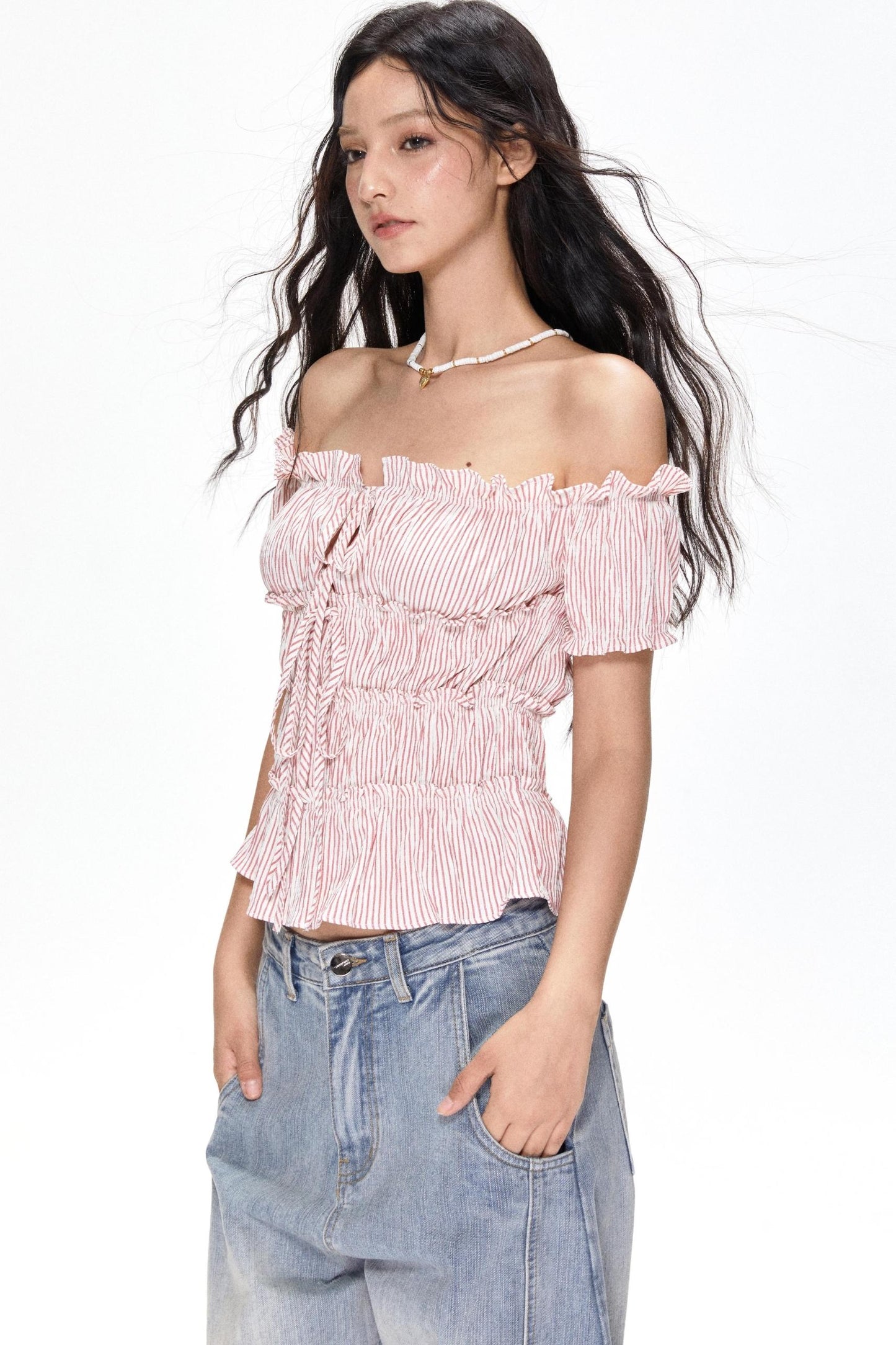 Bubble Sleeve Top