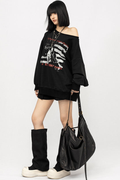 American Long Sleeve Loose Top