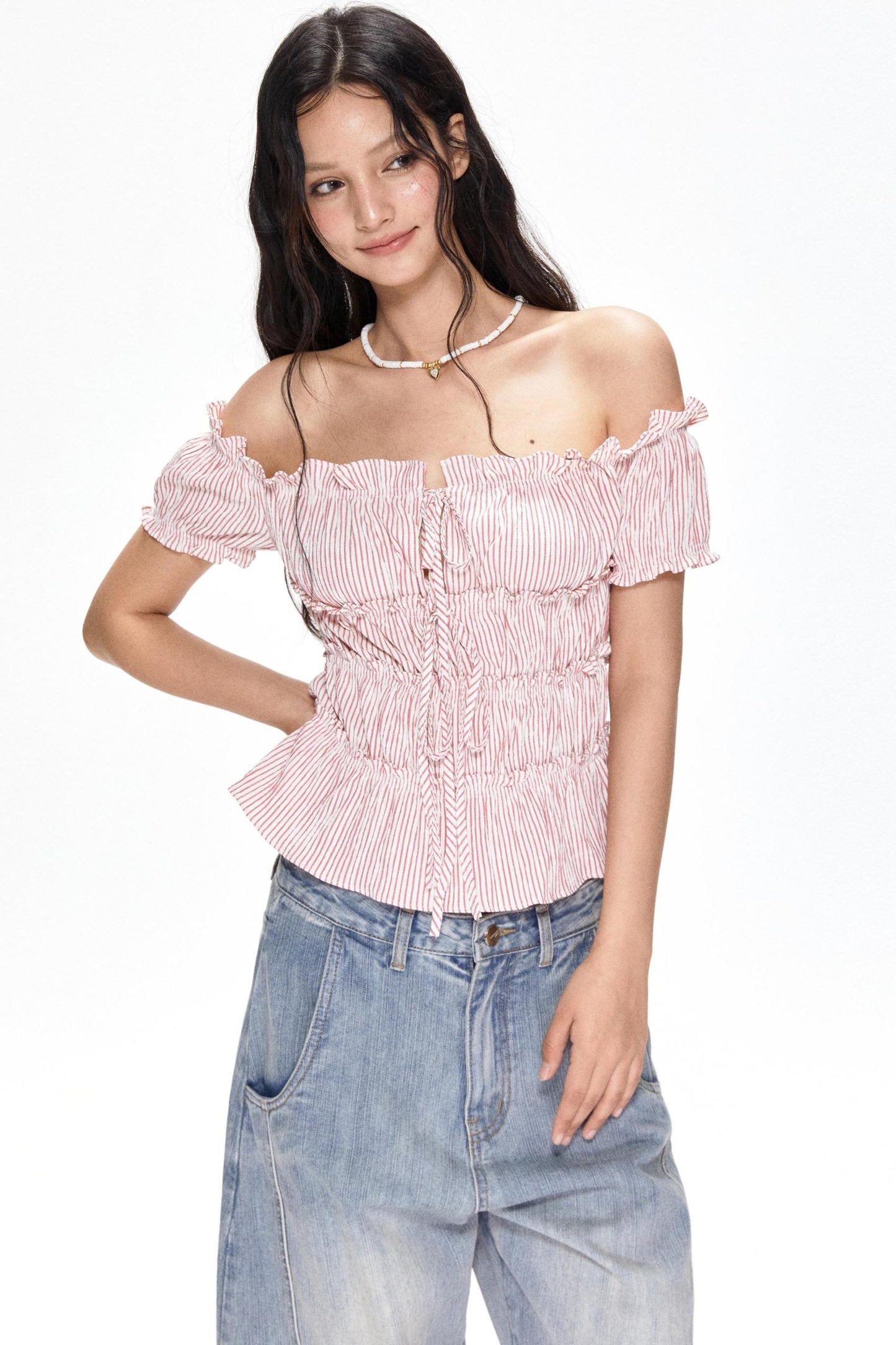 Bubble Sleeve Top