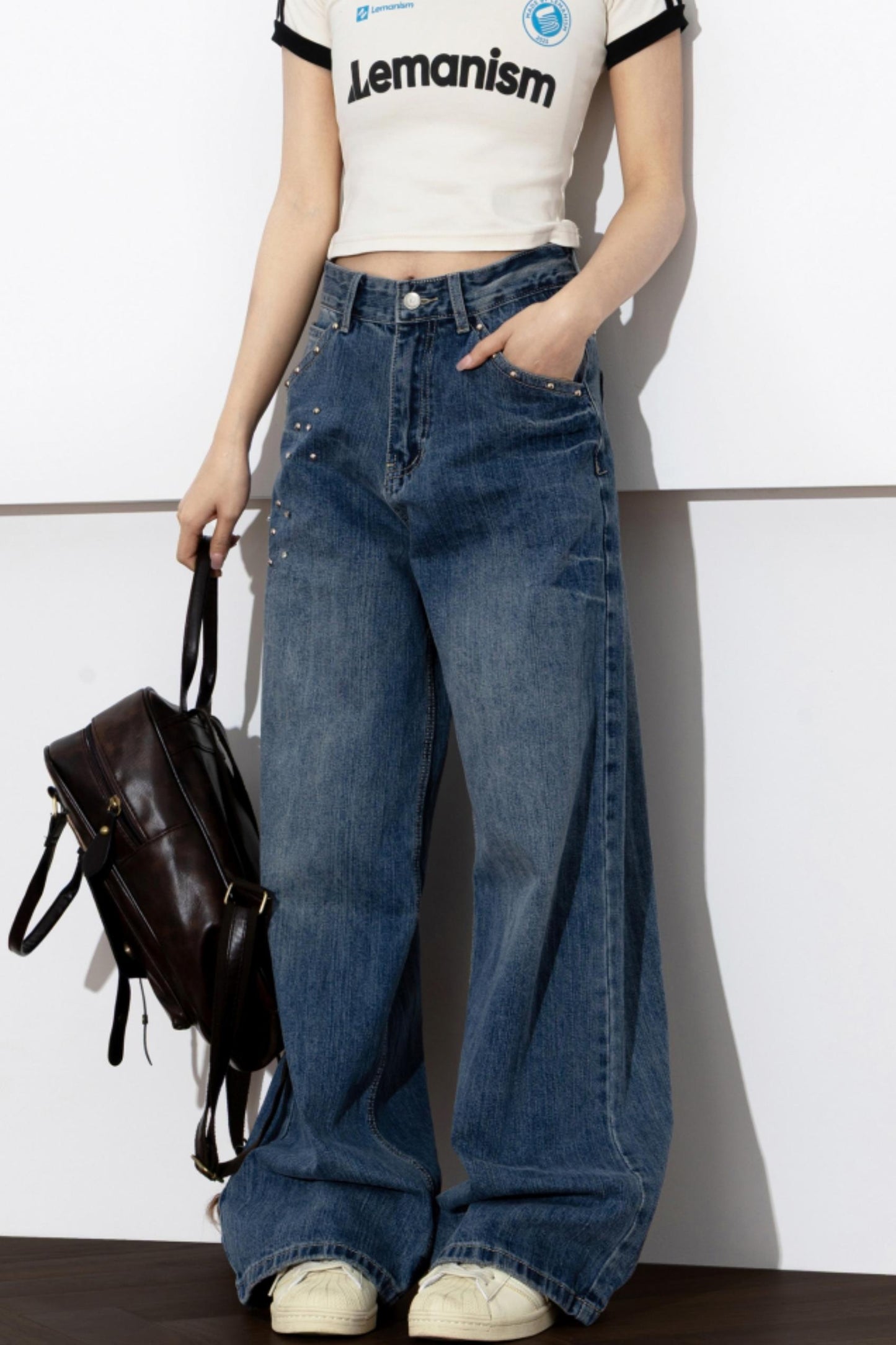 Beetle Town Wide-Leg Jeans