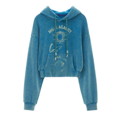 Floral Logo Hooded Sweatshirt