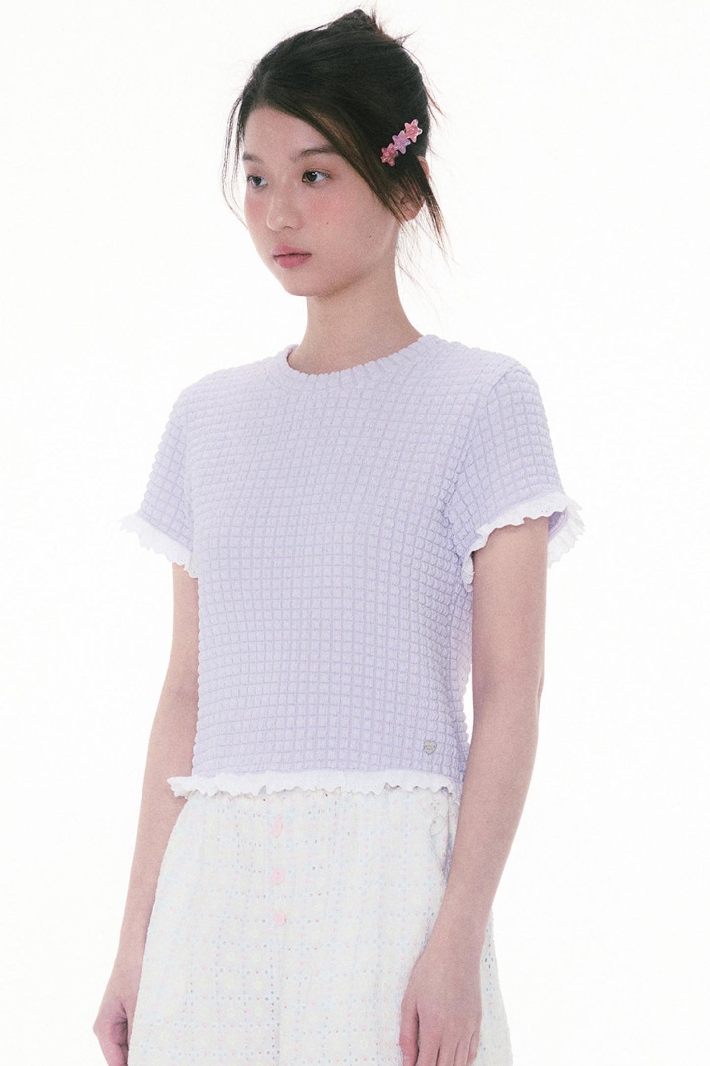 Berry Pineapple Ruffle Tee