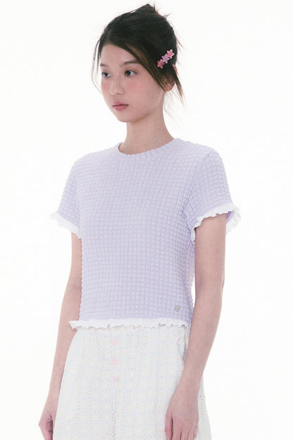 Berry Pineapple Ruffle Tee