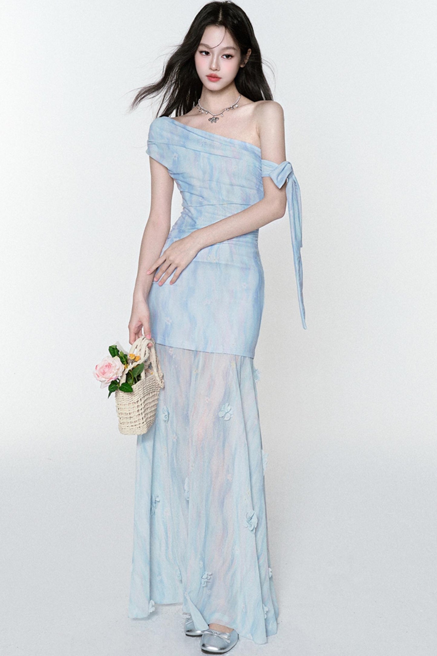 Light Blue Summer Romance Dress