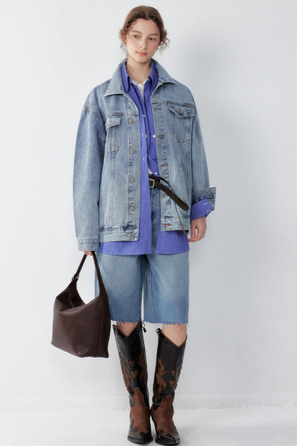 Vintage Denim Workwear Jacket