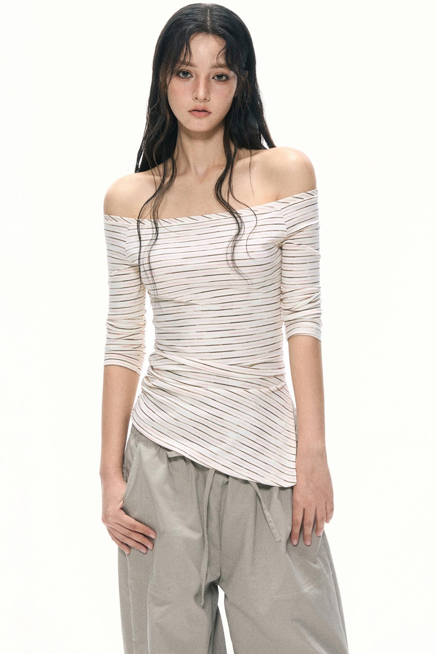 Irregular Stripe Top