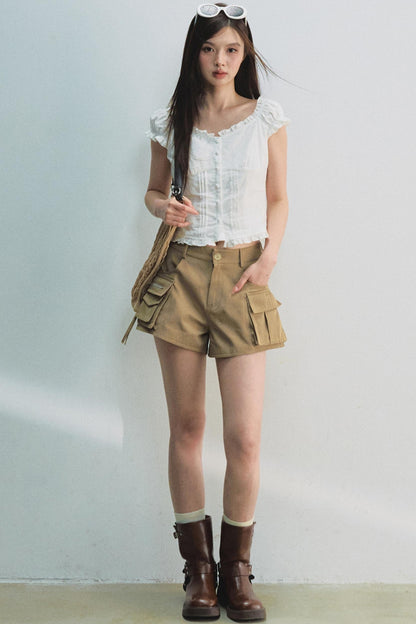 French Puff Sleeve Top