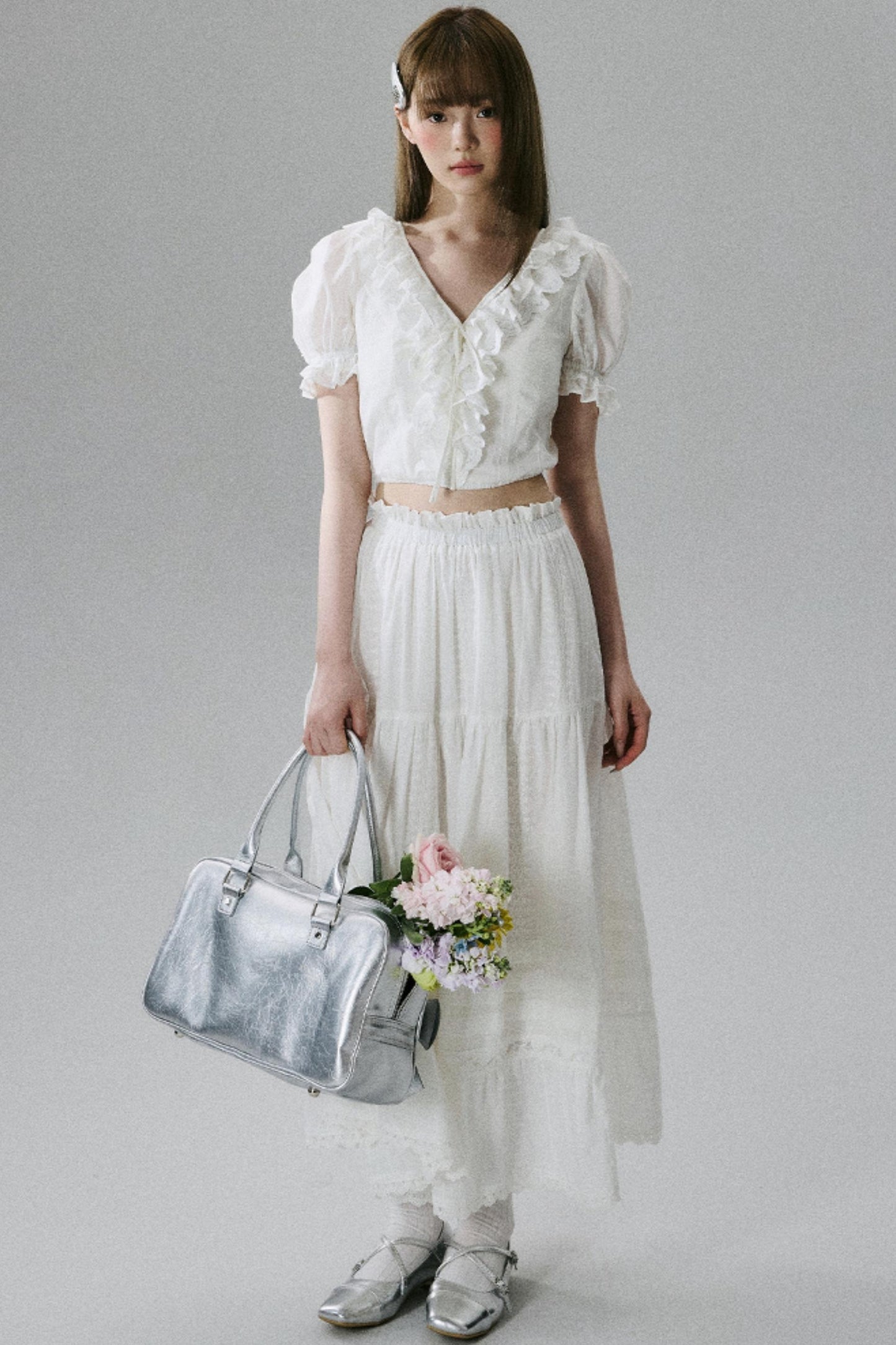 Lace Forest Maxi Skirt Set