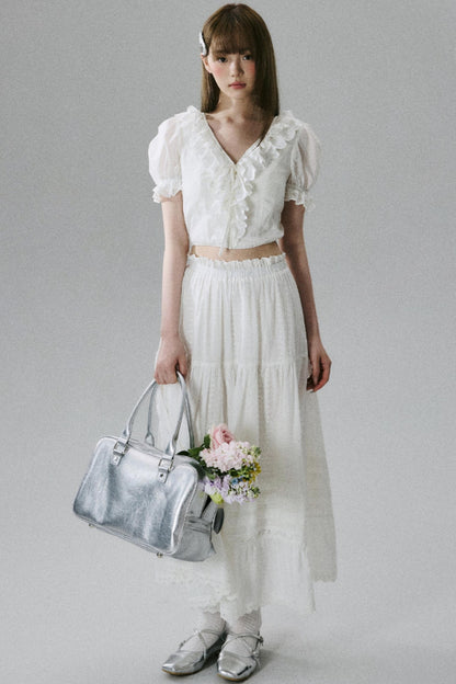 Lace Forest Maxi Skirt Set