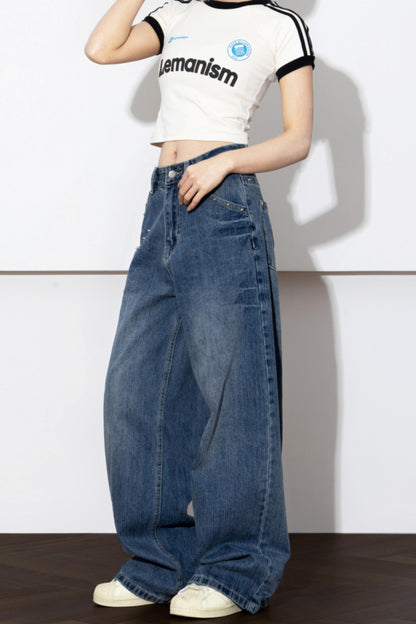Beetle Town Wide-Leg Jeans