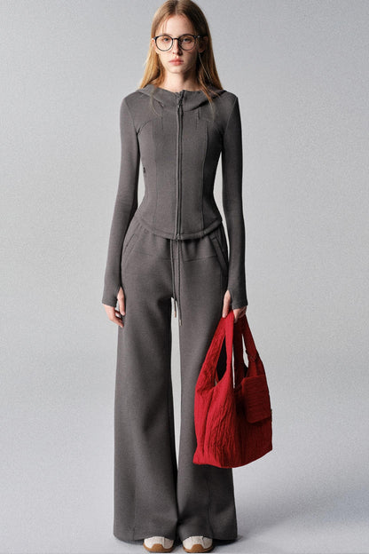 Corridor Set Hooded Sweatshirt Jacket & Pants Set-Up