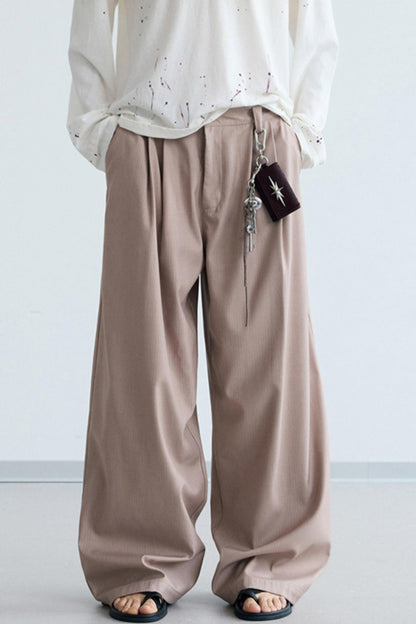 Vintage Striped Wide Leg Trouser Pants