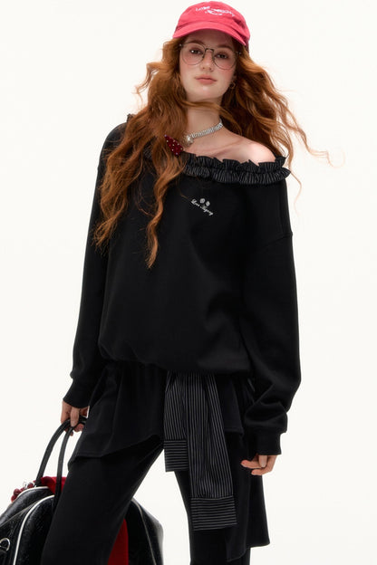 Shoulder Bootcut Pants Set-Up