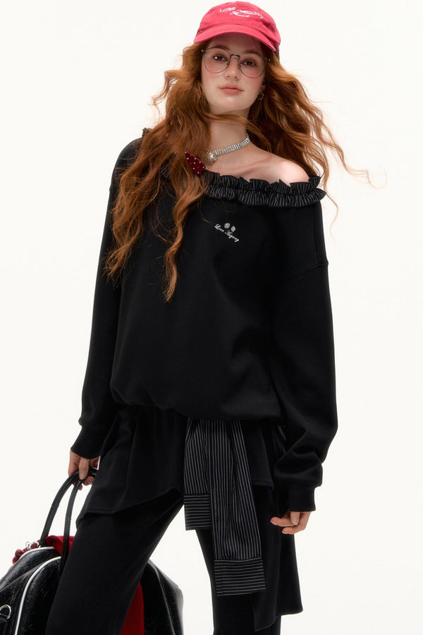 Shoulder Bootcut Pants Set-Up