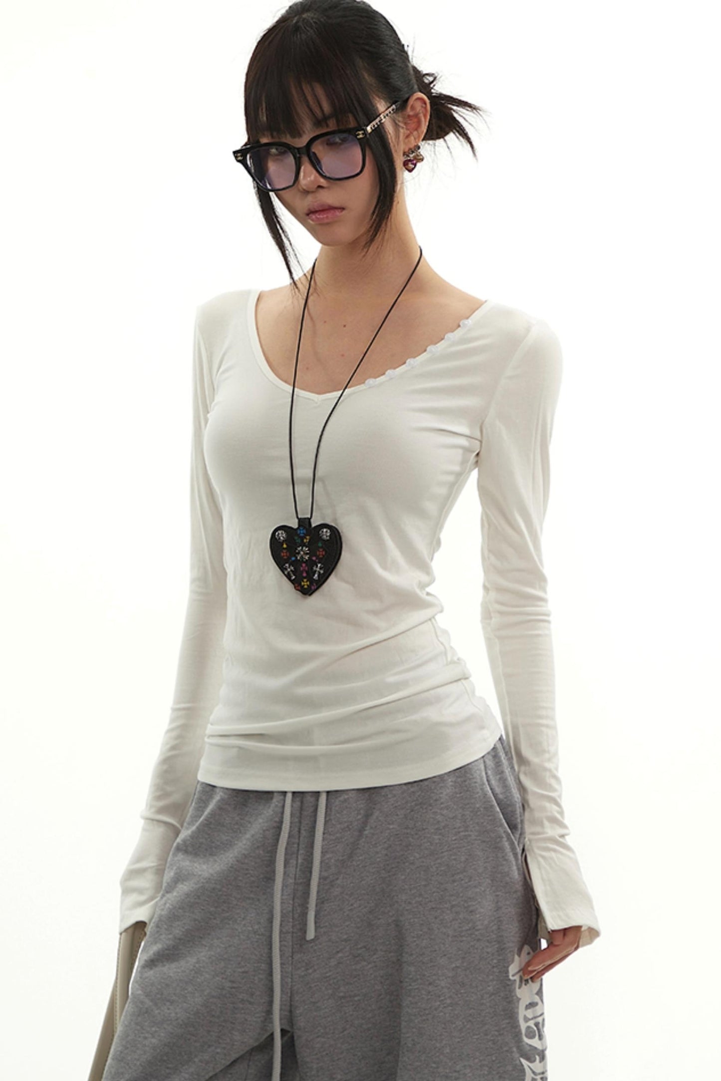 Vintage V-Neck Striped Tee